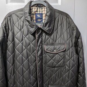 HART SCHAFFNER MARX Classic Fit Quilted Jacket w/ Suede Accents Size XL